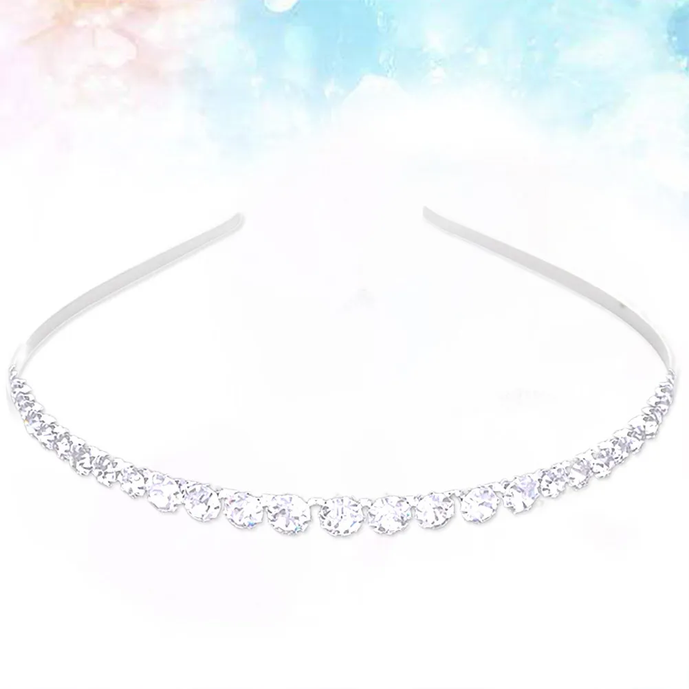 Elegant Bridal Crown Rhinestone Tiara Made of Fade-Resistant Alloy Lightweight Stylish Wedding Headdress for Bride and Women
