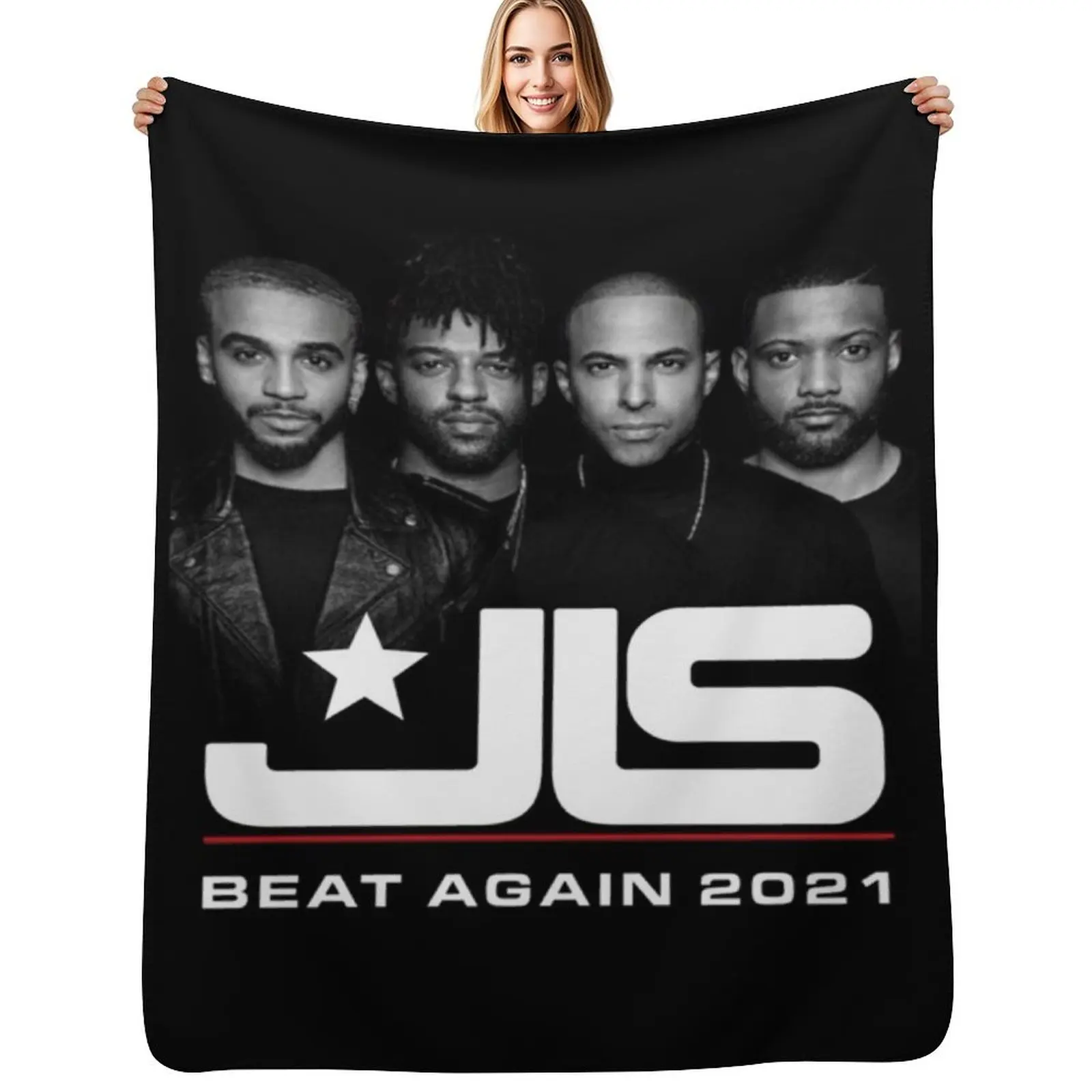 

JLS BEAT AGAIN TOUR 2021 Throw Blanket Luxury Brand Furry halloween Blanket