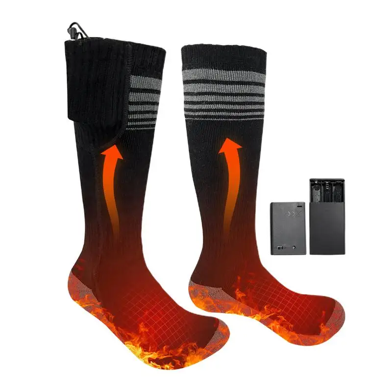 

Self Heating Socks For Men Battery Heating Socks Long Calf Winter Heated Socks For Hunting Skiing Snowboarding Fishing Field