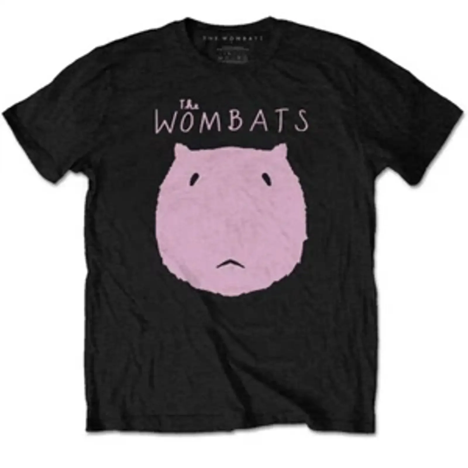 The Wombats 'Logo' Schwarz T Shirt NEU amp OFFIZIELL vintage Washed homme Top For Everyday Wear Stretched fashion Unisex