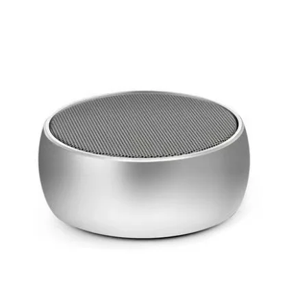 AUCTEX Wireless Bluetooth Speaker Portable Small Steel Gun Metal Heavy Subwoofer Outdoor Mini Bluetooth Speaker for Home Office