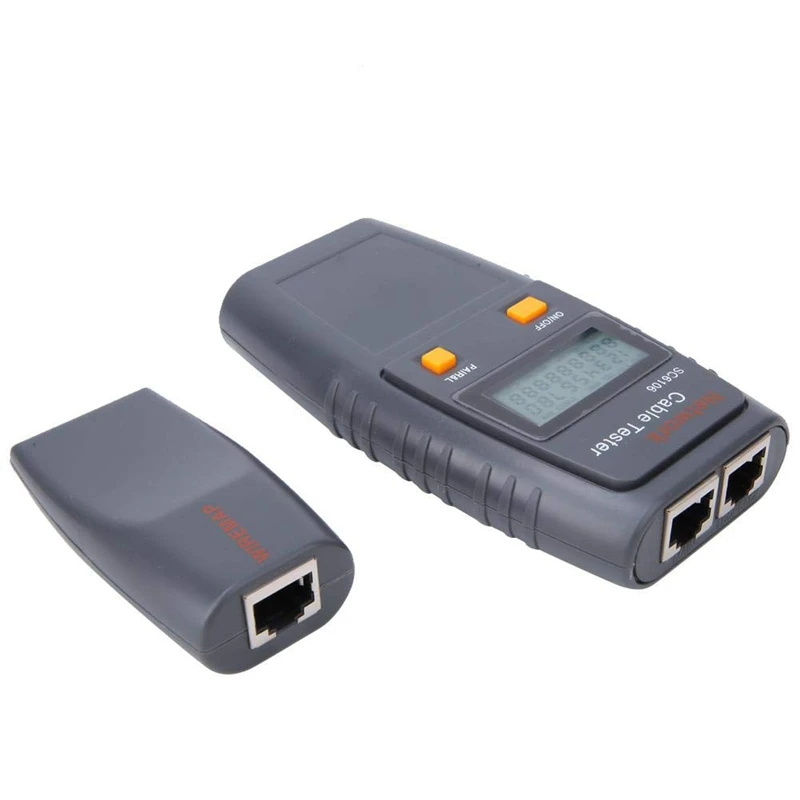 Rede Cable Tester com Display LCD, Linha Elétrica Finder, LAN, Fio Testing, SC6106