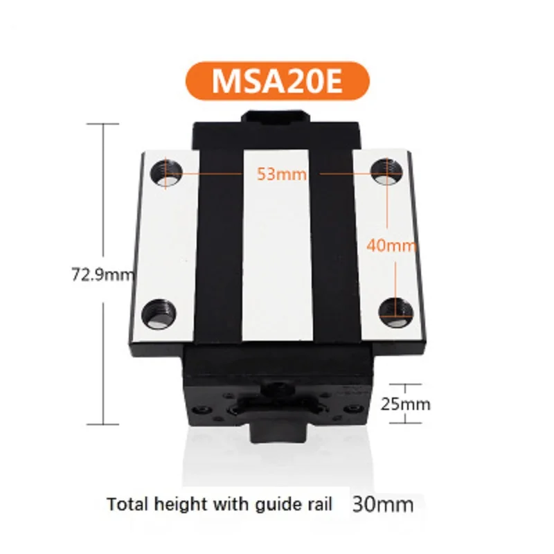 MSA20E Conveying Material Equipment Linear Guide Slider Linear