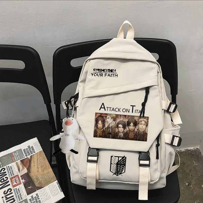 Anime Attack on Titan Backpack Travel Students College Unisex School Bag Men Women Cool Laptop Mochilas Fashion Bookbag