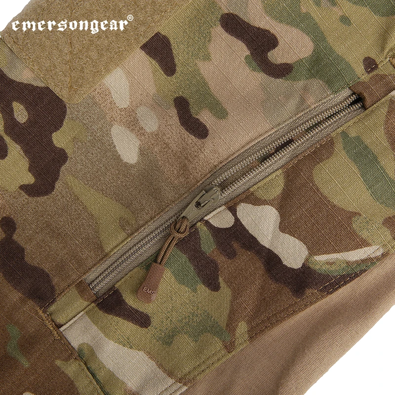 

Мужские армейские рубашки Emersongear, тактические футболки, легкие топы с длинными рукавами, футболки для треккинга, кемпинга, тренировочного трикотажа MC