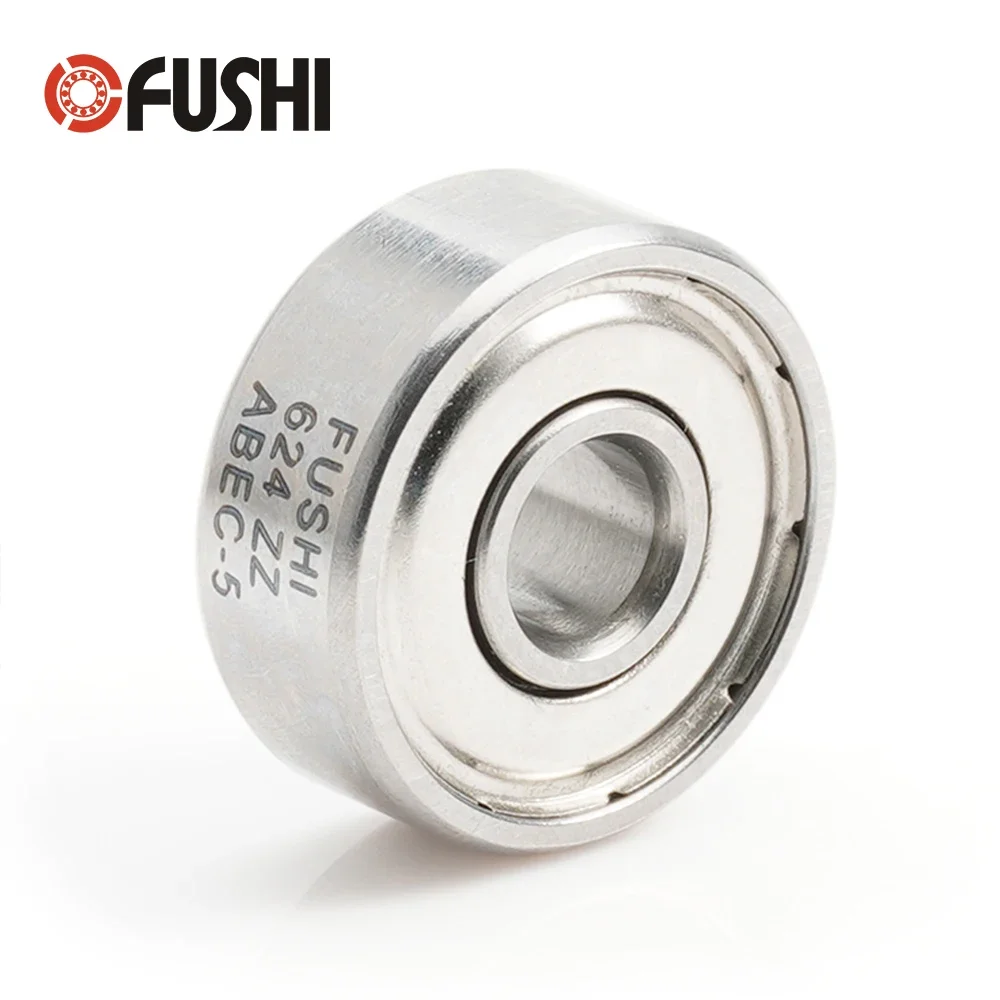 624ZZ Bearing ABEC-5 10PCS 4x13x5 mm Wire Cutting Machine Miniature 624-2Z Ball Bearings 624 ZZ EMQ Z3V3 Quality