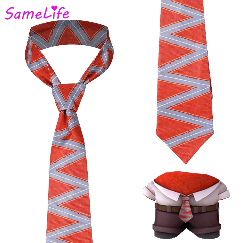

Cartoon Movie Inside To 2 Out Anger Neck Tie Cosplay Boys Adult Costume Accessories Neckties Halloween Carnival Party Prop