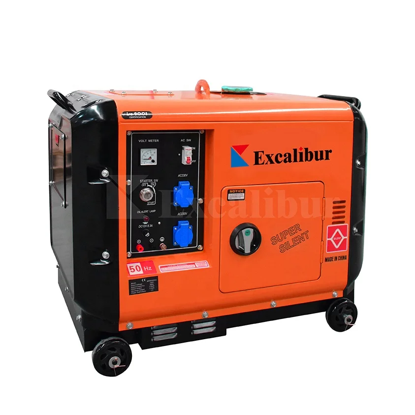 

Excalibur Good Durability Trailer 5kw Type Super Silent Generator