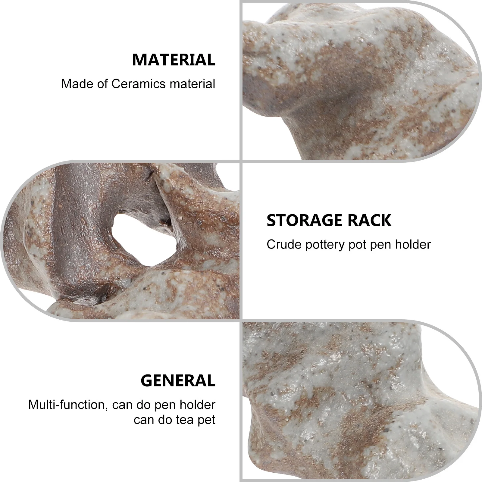 

1Pcs Ceramic Pen Rack Chinese Calligraphy Painting Brush Holder Sturdy Storage for Office Home Decor Use Brush Pen Rest