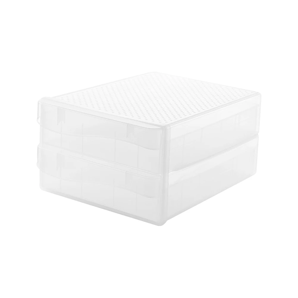 

1 pc Adjustable Refrigerator Storage Box Egg Holder Basket Durable Plastic Container Transparent Dumplings Organizer