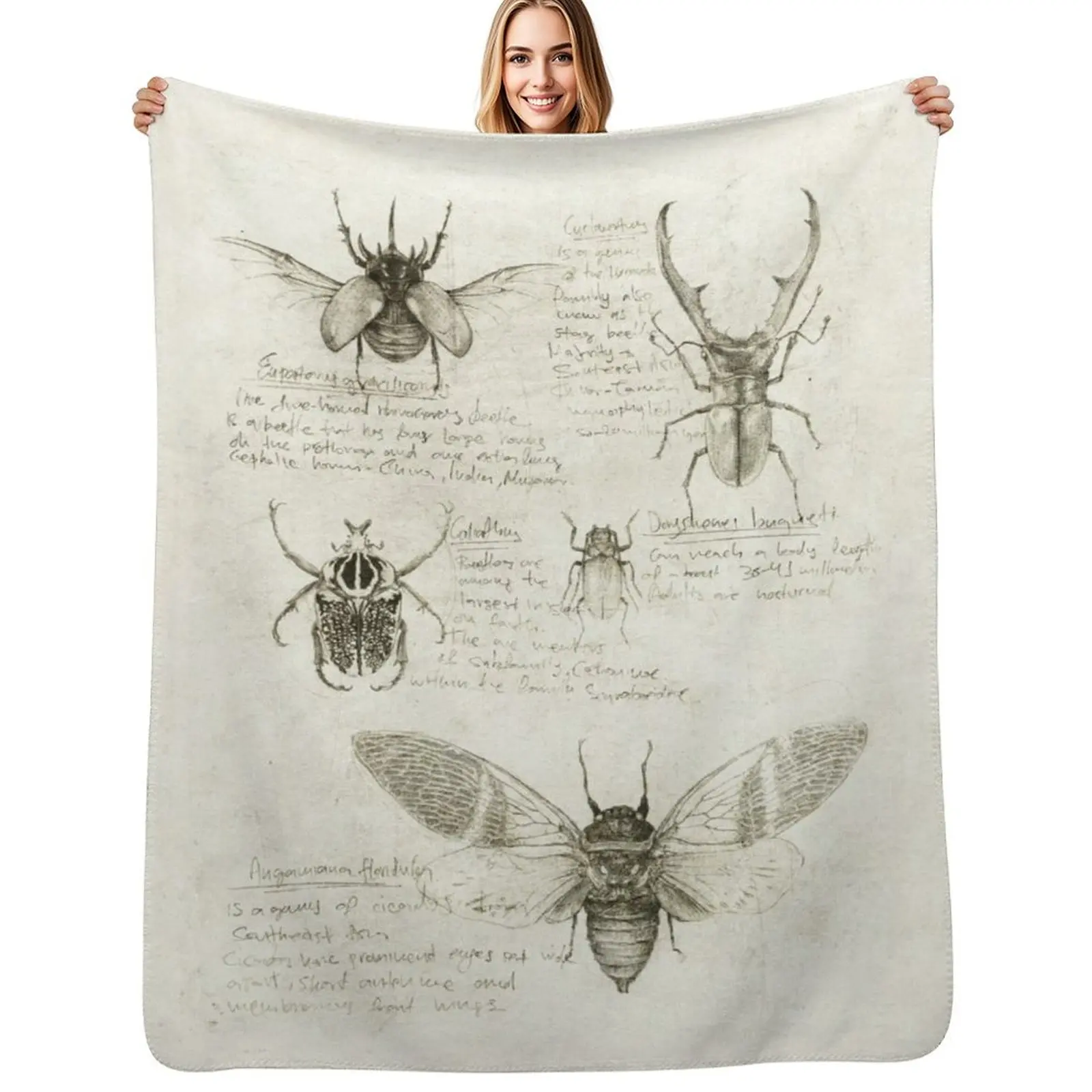 

insects Throw Blanket Soft Plaid Retros Soft Blankets For Bed Blankets