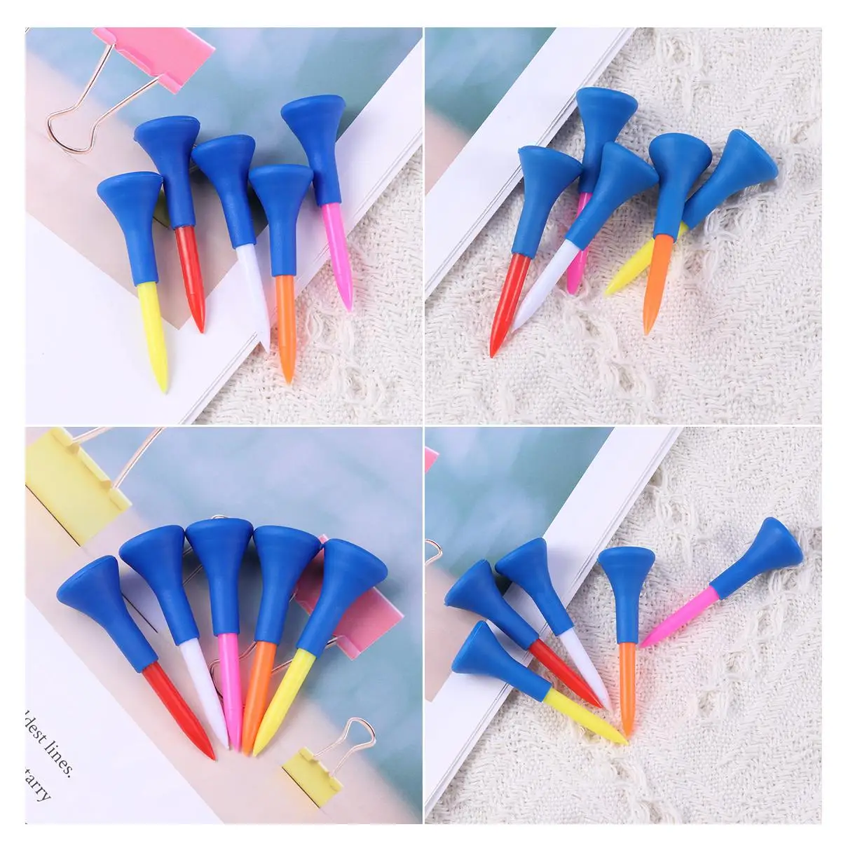 5 Pcs Golf Tees Accessories Ball Marker Unbreakable Training Accessory Tool Stud