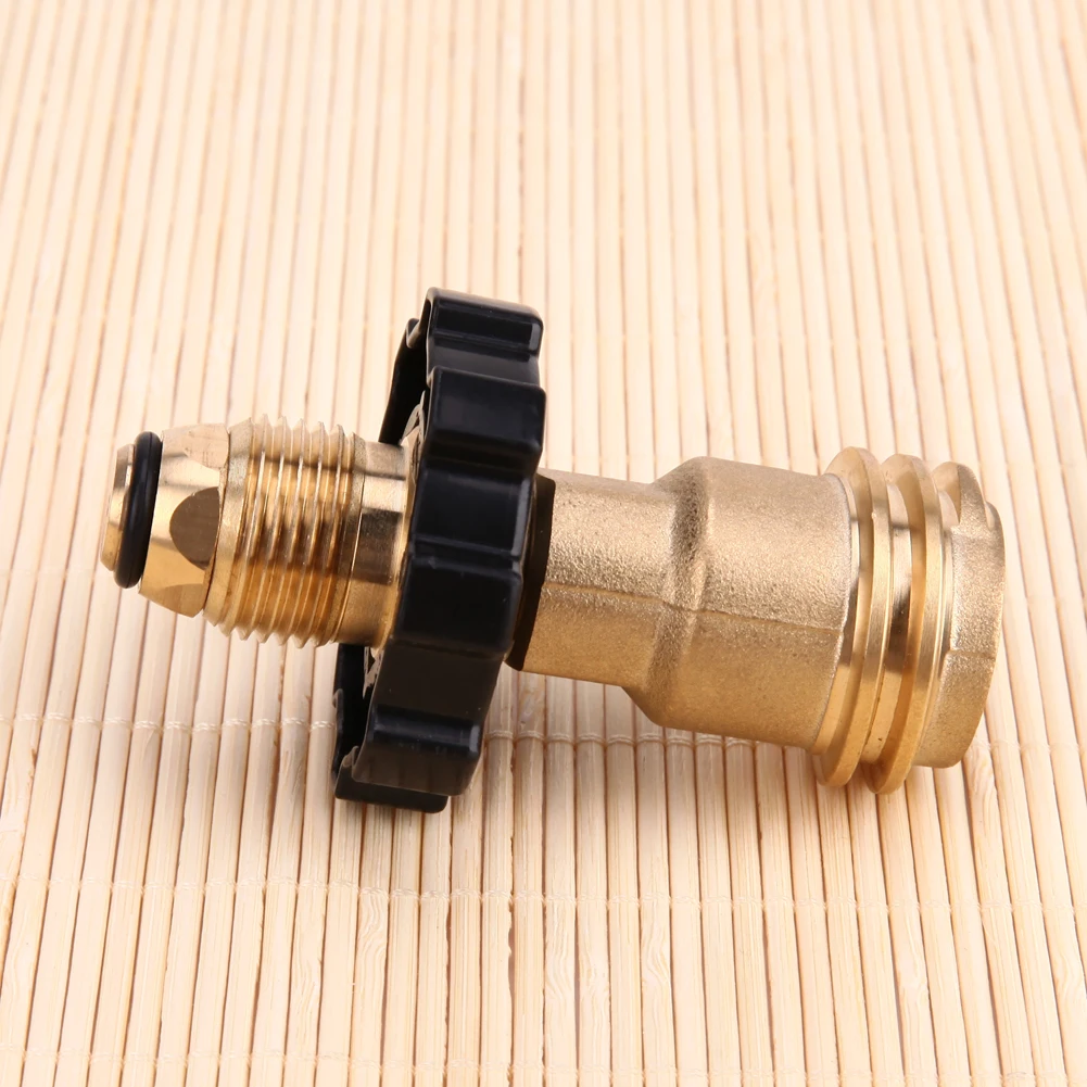 Universal Fit Gas Adapter Converts Safe Gas Bottle Connection Corrosion Resistant Gas Cylinder Converts for BBQ Gas Grill Heater