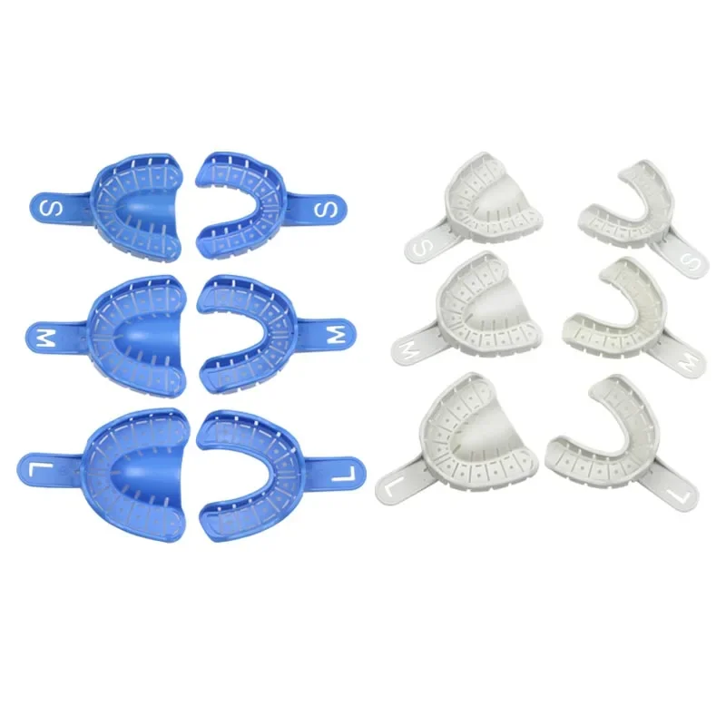 

Dental Impression Trays Plastic Dental Holder for Impression Trays Dentist Tools 6pcs/set Dental Clinic Materials