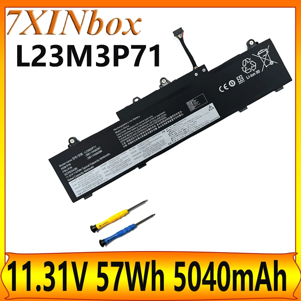 

7XINbox L23M3P71 L23C3P72 11,31 В 57 Втч 5040 мАч Аккумулятор для ноутбука Lenovo ThinkPad L14 GEN 5 21L1 21L2 GEN 1 21L3 21L4 Series