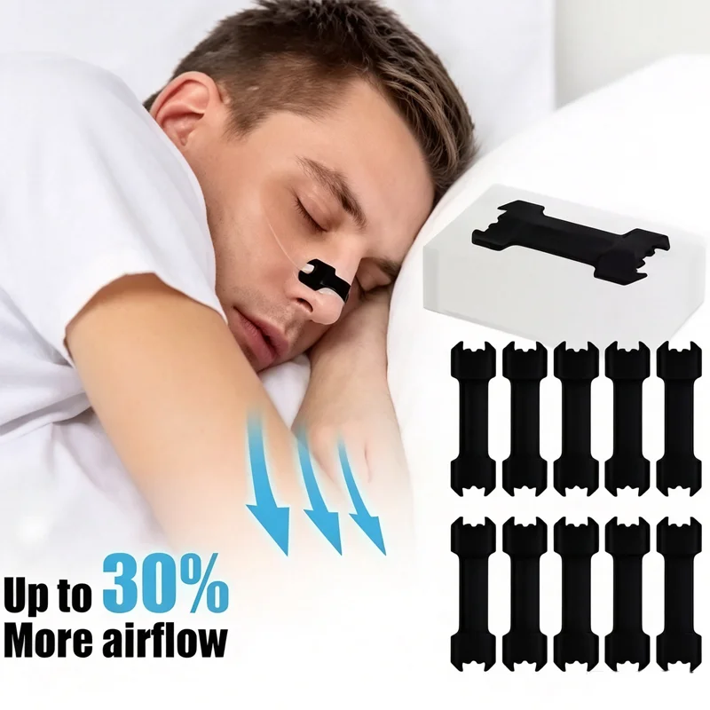 10/20/30 Pcs Hypoallergenic Nose Strips Breathable Non-invasive Breath Nasal Strips Nasal Congestion Anti-snoring Sticker