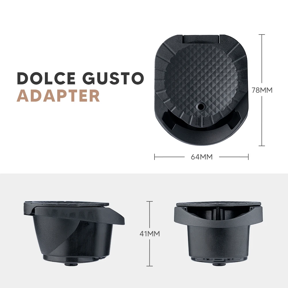 icafilas Reusable Adapter for Dolce Gusto EDG MINI Me Maker for Nescafe Genio S Plus Nespresso Coffee apsule  Holder