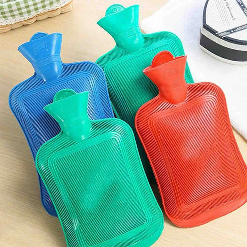 1PC Water Injection Rubber Hot Water BottleReusable Gel Hand Thick Hot Bottle Winter Warm Bag Hand Feet Warmer