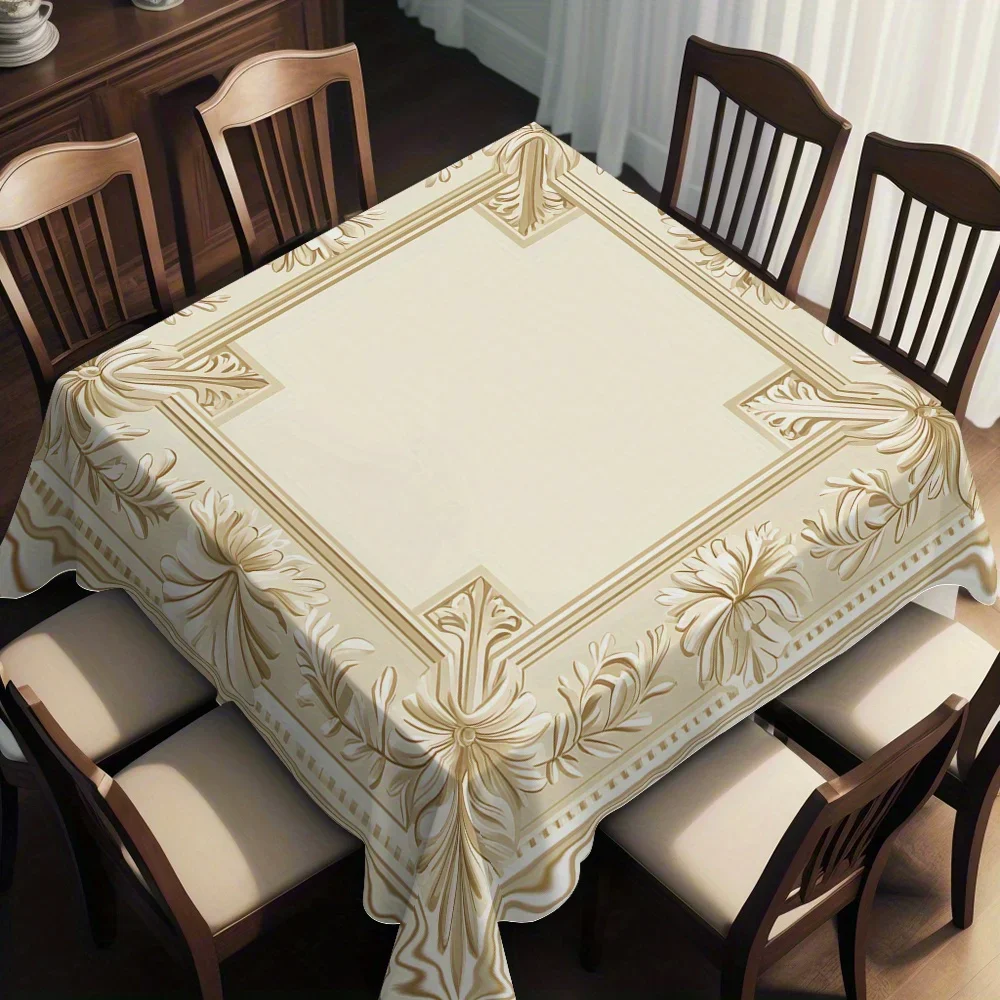 JIT 1pc Square Tablecloth - Fashionable and Elegant Digital Printing Technique for Home Useyzb