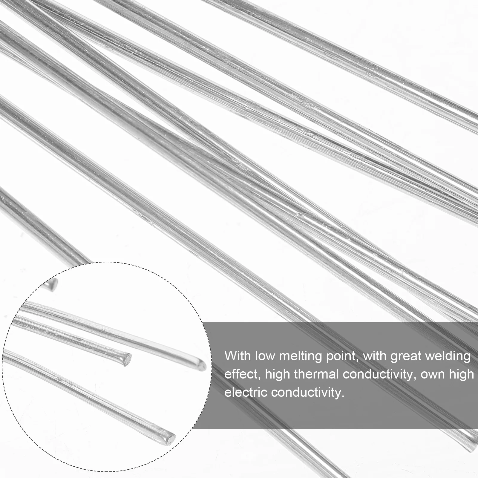 

10pcs Aluminum Welding Rods 2 0mm Diameter Low Temperature Odorless Alloy Sticks for Pipes DIY Crafts Soldering Kit