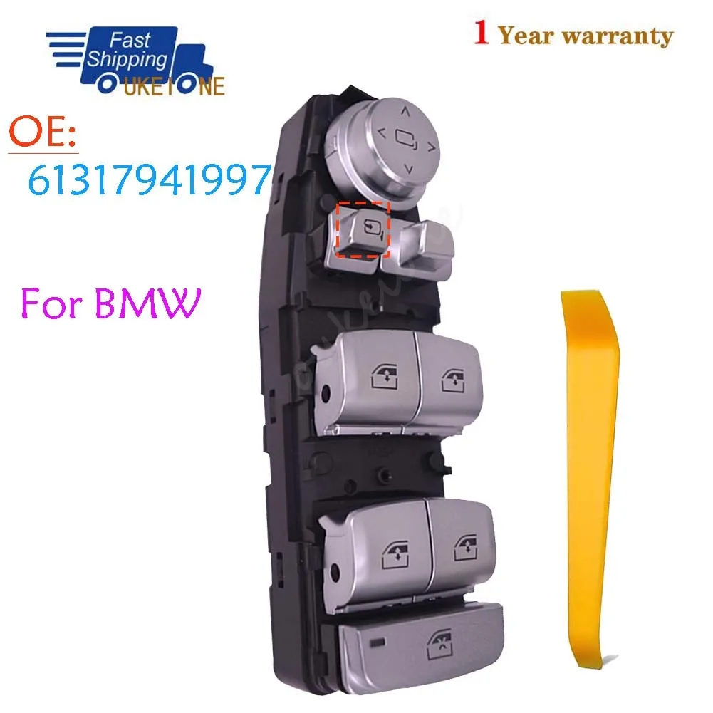 

61317941997 For BMW G20 G21 G30 G31 G11 G12 Front Left Electric Power Window Switch Lifter Control Regulator Button Parts