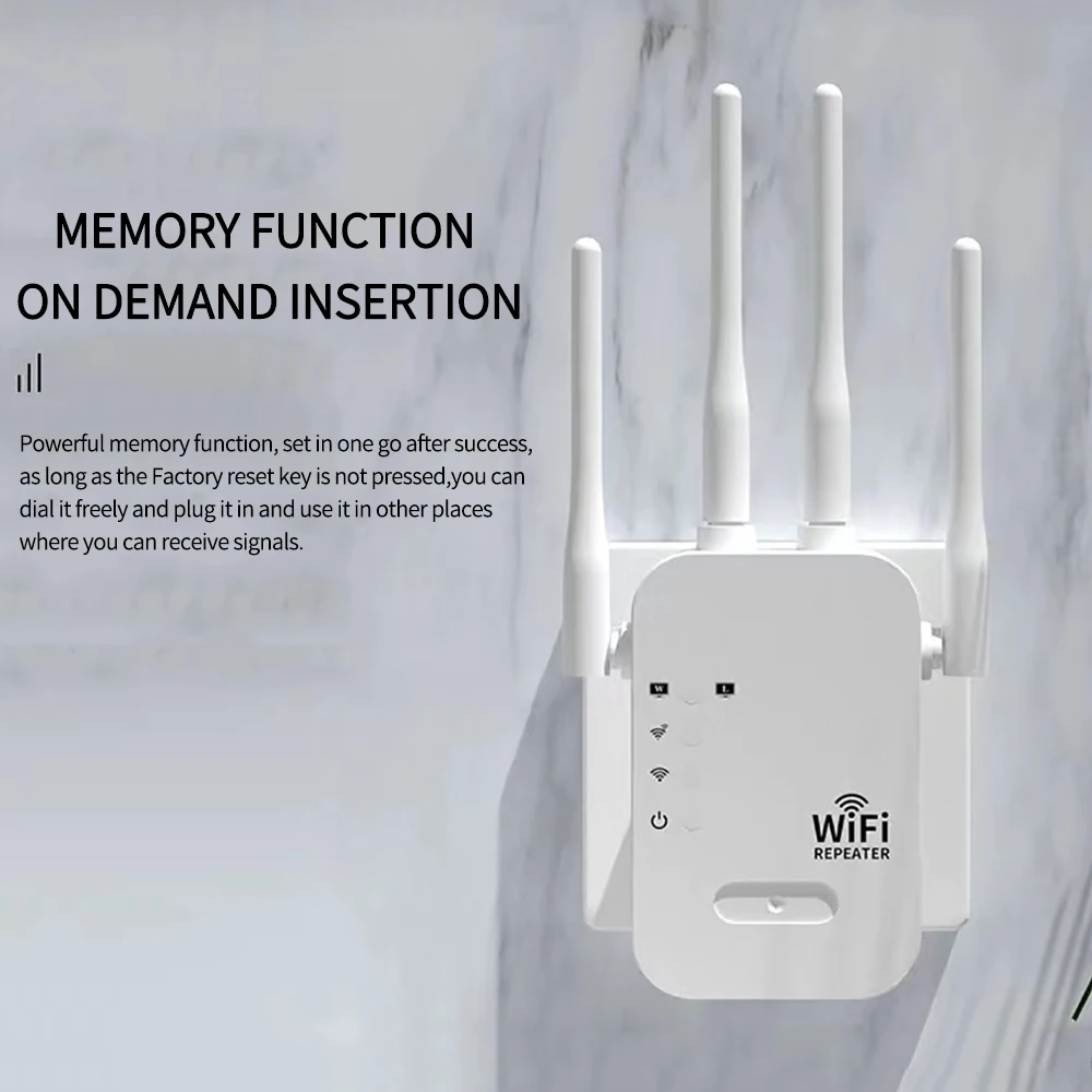 300Mbps 2.4Ghz Wireless WiFi Repeater Wi Fi Signal Booster WiFi Amplifier 2.4G Wi-Fi Long Range Extender With 4 External Antenna