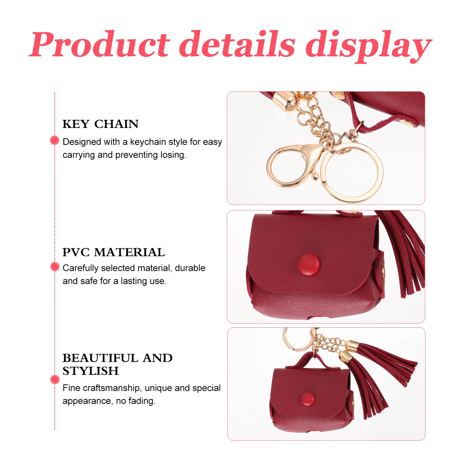 

PVC Earphone Case Wireless Headset Protector Durable Safe Unique Design Easy Carry Travel Hardshell Case For Earbuds Earphone