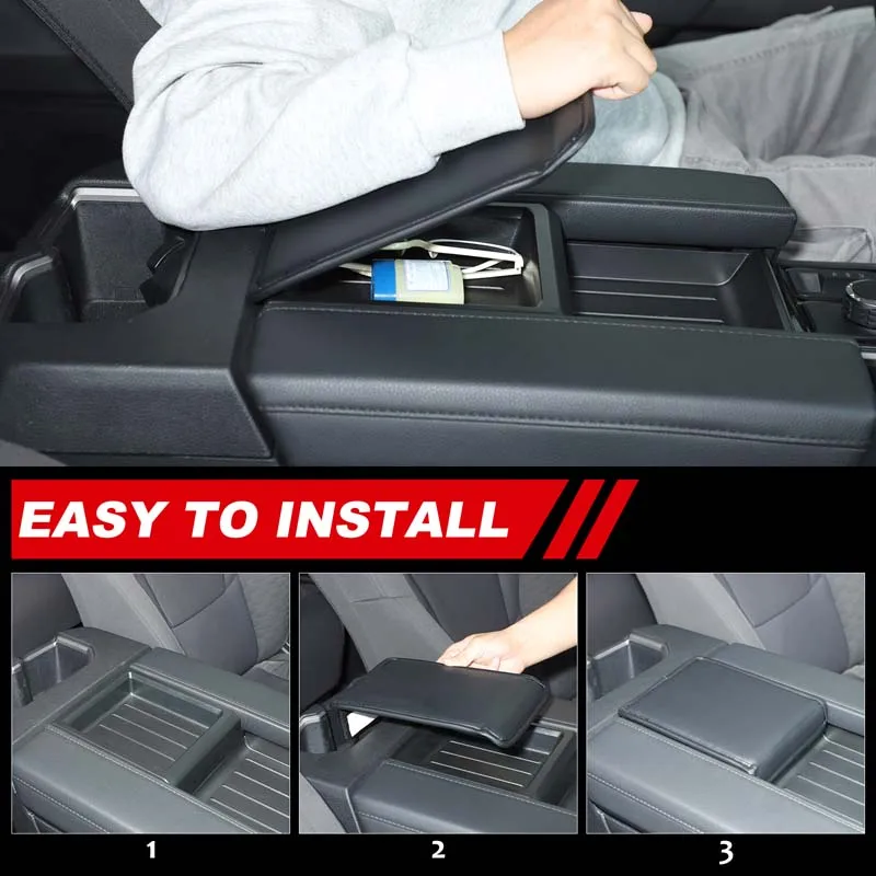 

For Toyota Tundra 2022-2024 armrest box protective cover, armrest box storage box protective pad, car interior accessories