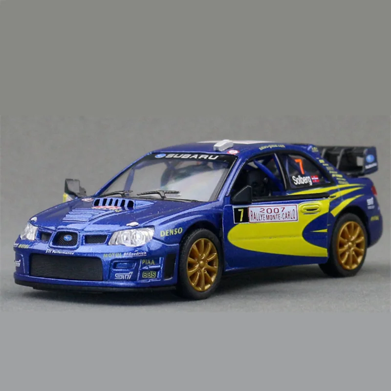 1:36 سوباروس امبريزا WRX STI 2007 سبيكة سيارة رياضية نموذج دييكاست المعادن المسار سباق المركبات نموذج سيارة محاكاة الاطفال اللعب هدية #4