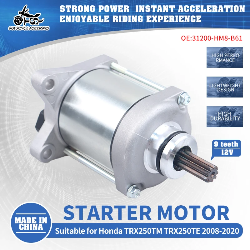 

31200-HM8-B61 Motorcycle Starter Motor Starting For Honda TRX250TM TRX250TE FourTrax 250 ES TRX250TM TRX250TE Recon 250 ES