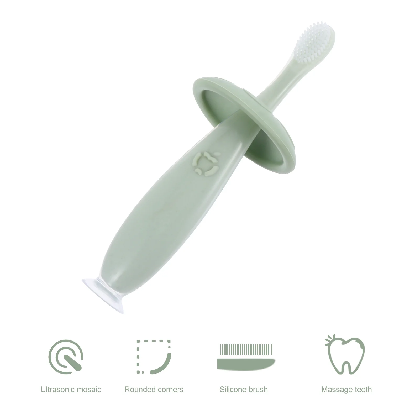 

Toothbrush Silicone for Newborn Toddler s Child Green
