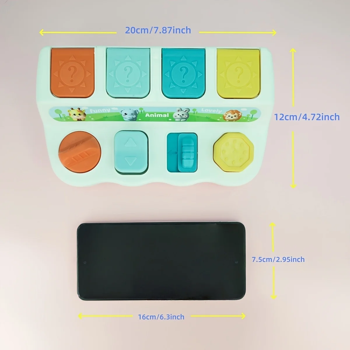 1개 동물 팝업 장난감, 숨바꼭질 스위치 포함, 유아를 위한 초기 교육 활동, 아기 인지 훈련