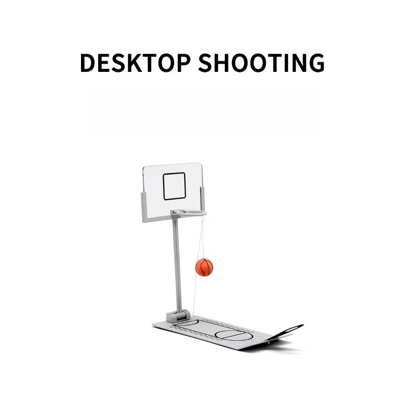 Mini Desktop Basketball Game Desk Shooting Toy Office Stress Relief Fidget Toy Basketball Hoop Kids Adults Party Tabletop Game