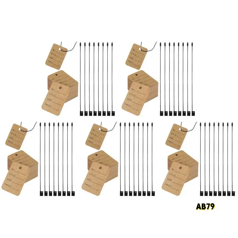 5000 조각 가격 태그 및 행 태그 문자열, 의류 마킹 태그 용 의류 태그 Unstrung 태그 저장소 태그