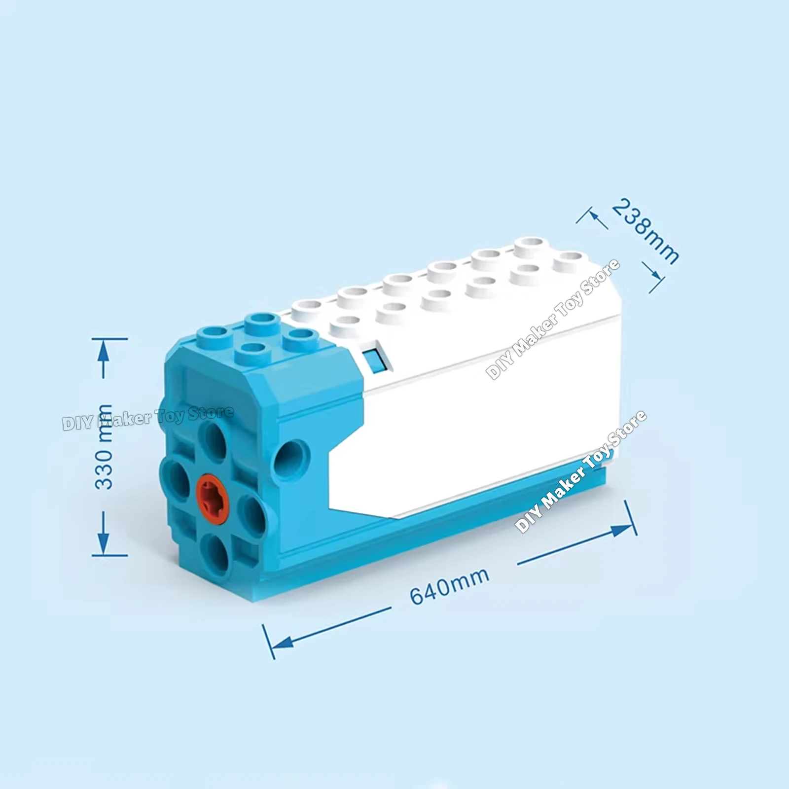 New Speed Adjust Power Motor Forward/Reverse Switching Type-C Charging Electric Building Blocks Parts MOC Car Truck Power Modify