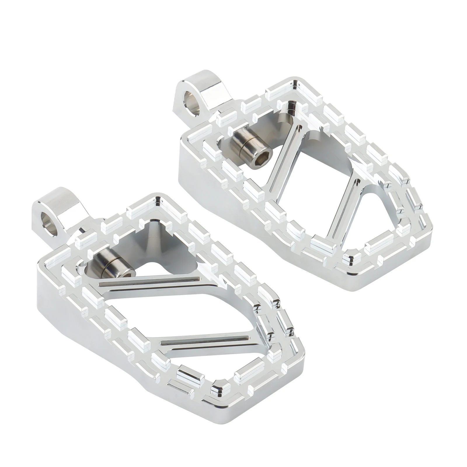 Riot Foot Pegs MX Footrests Fat Pedals for Harley Dyna Softail Fatboy Street Bob Touring Road Glide Sportster 883 Bobber Chopper