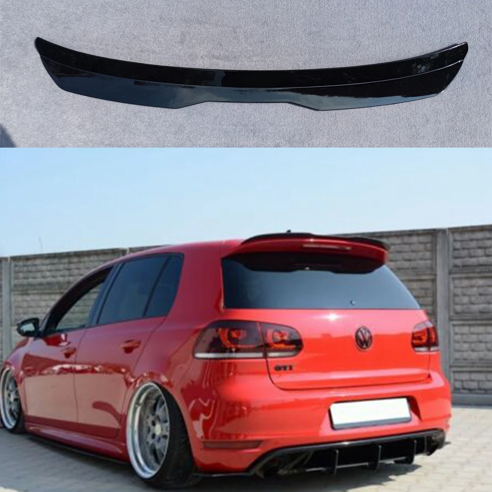 Gloss Black Maxton Style Rear Roof Spoiler For Volkswagen Golf 6 GTI R R20 2009 2010 2011 2012 2013 2014