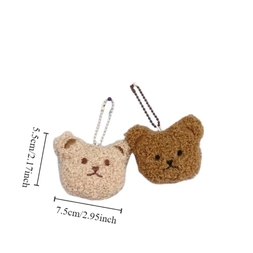 Niedlicher Stofftier-Bär-Anhänger, Anime-Taschenanhänger, Cartoon-Schlüsselanhänger, weich, unisex – Detail 2