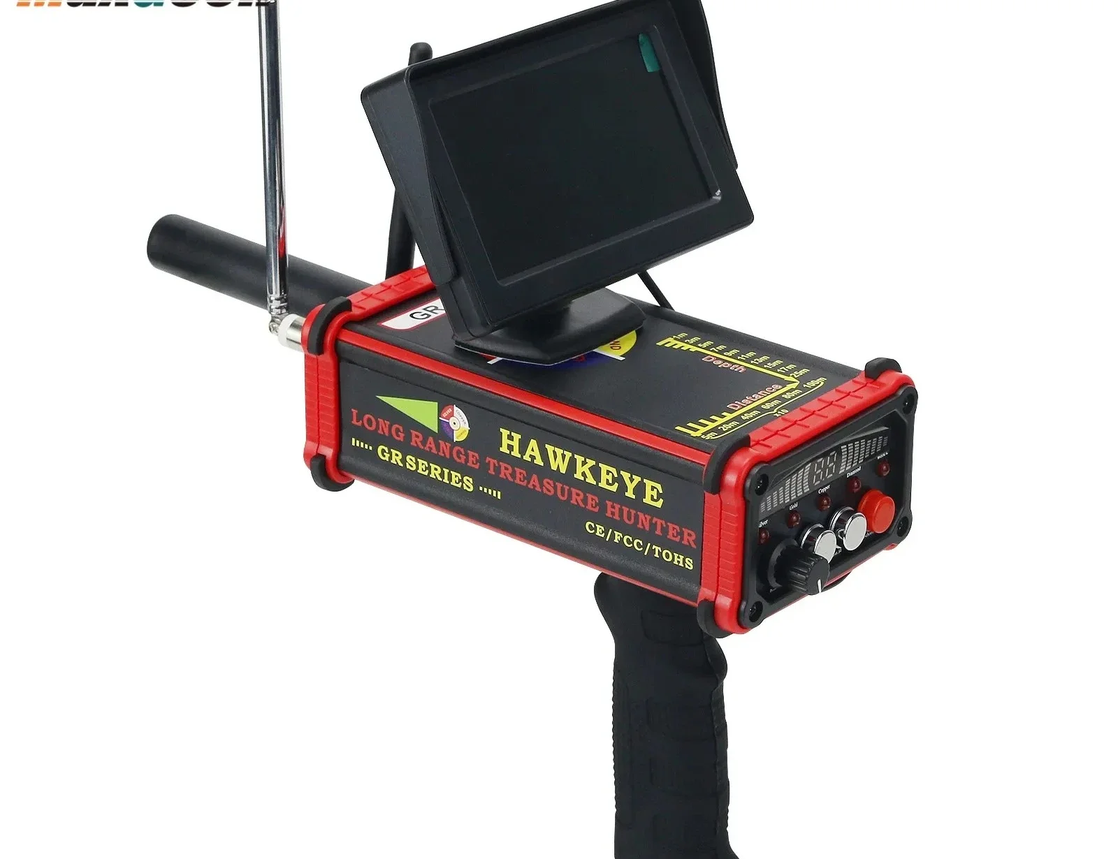 TAO Maxgeek HAWKEYE GR-1000 Plus Gold Detector Long Range Treasure Hunter Gold Finder Metal Detector with Screen