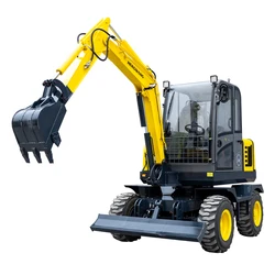 Wheel Excavator 4 ton Hydraulic Mini Wheel Digger Hengwang HWL40 Agricultural Machinery And Equipment Garden Tools Customization