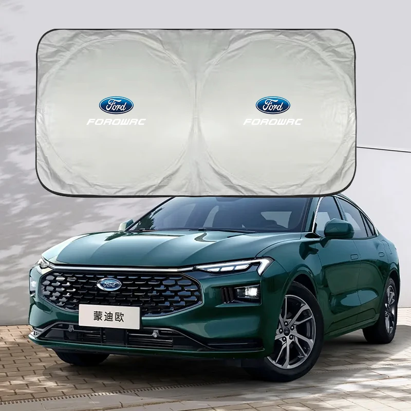 Car Windshield Sun Shade Visor UV Protection Shield For Ford S MAX Ranger Focus Fiesta Mondeo Kuga Mustang Escort KA Ecosport