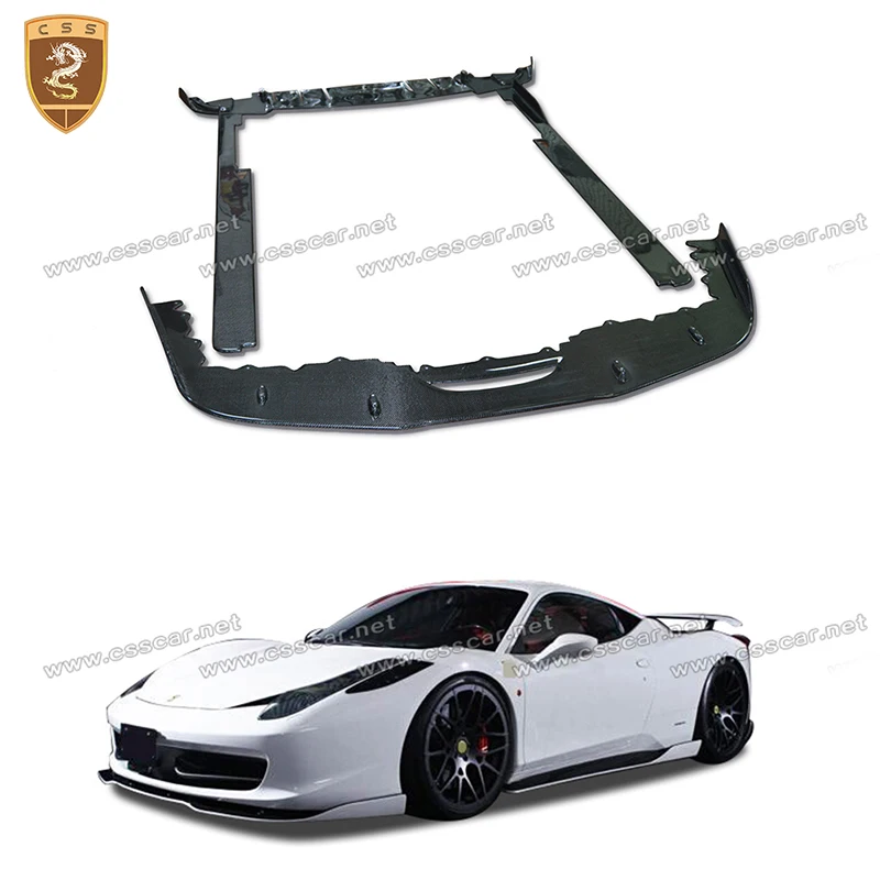 Para Ferrari 458 2009-2015 Auto Veloce estilo coche delantero trasero alerón divisor difusor Protector fibra de carbono Tuning BodyKit