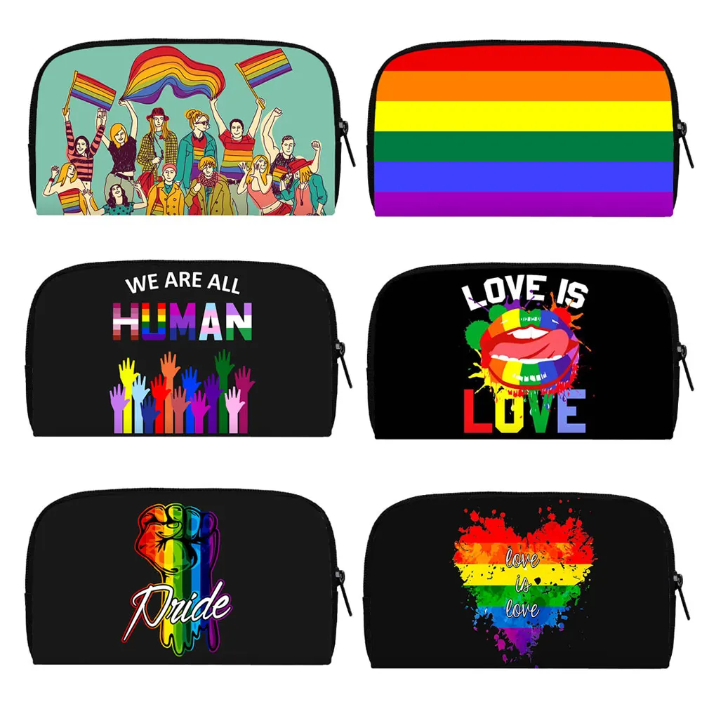 LGBT Rainbow Wallet Homosexual Philadelphia Philly Purses Love Wins Pride Money Coin Bag Gay Lesbian Wallets Phone Holder Bags