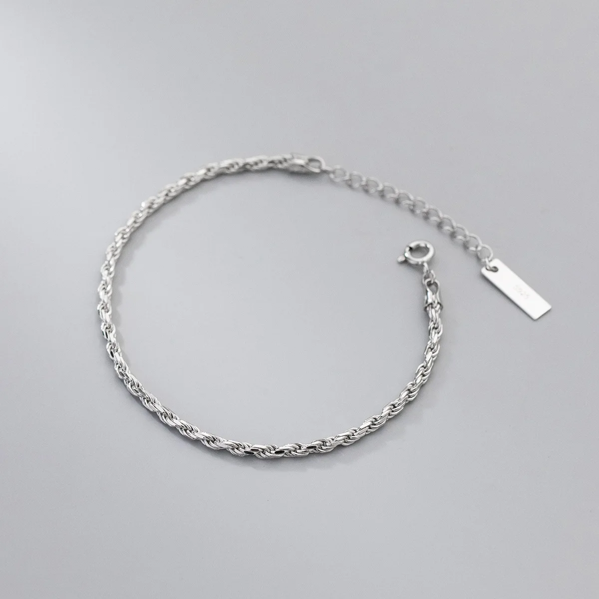 1pcs 100% Solid 925 Sterling Silver Gold Plated Color Twist-Shape Bracelet Trend Design Temperament for Women Jewelry S925 Sign