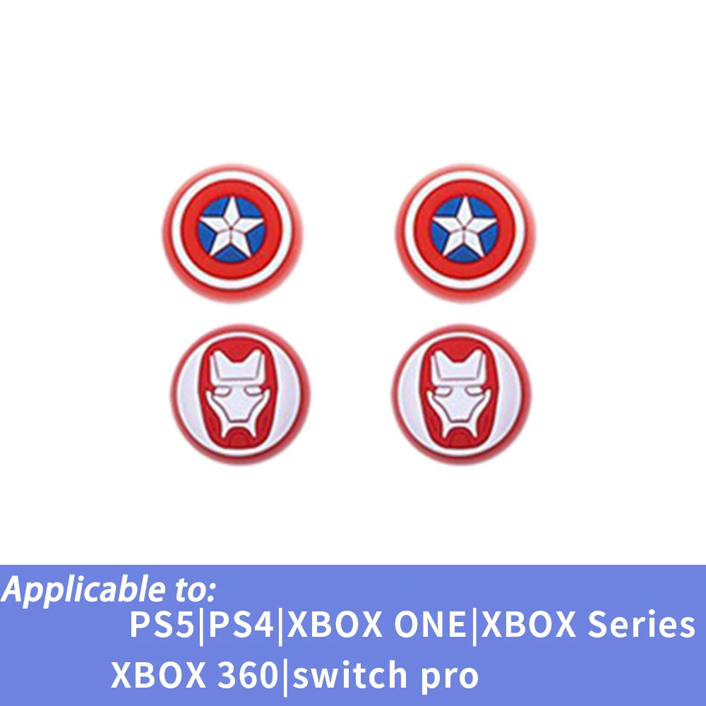 ソニーデュアルショック、スパイダーマン、キャプテンアメリカ、ps3コントローラー、5、4、3、ps5、ps4で使用するマーベルサムスティックグリップケース