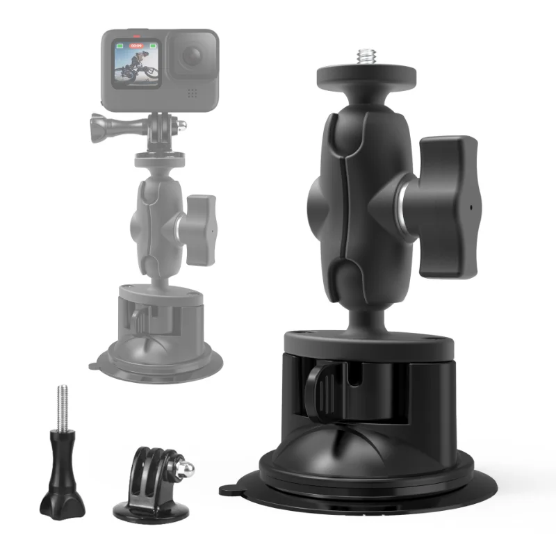 1 inch Ball Mount Mobile Phone Holder Car Mount GPS Twist-Lock Composite Suction Cup Base with 1 inch Ball Vehicle Windshields