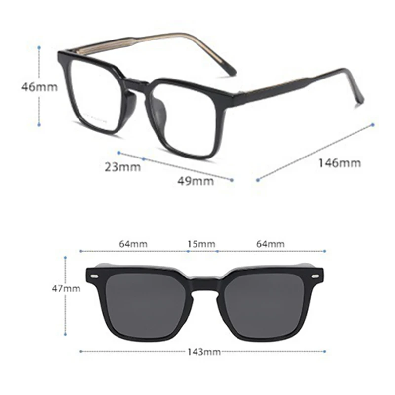 2in1 Women TR90 Rivets Magnet Polarized Sunglasses Men Flip up Dark Glasses Fishing Driving Travel Can Custom Prescription Lens