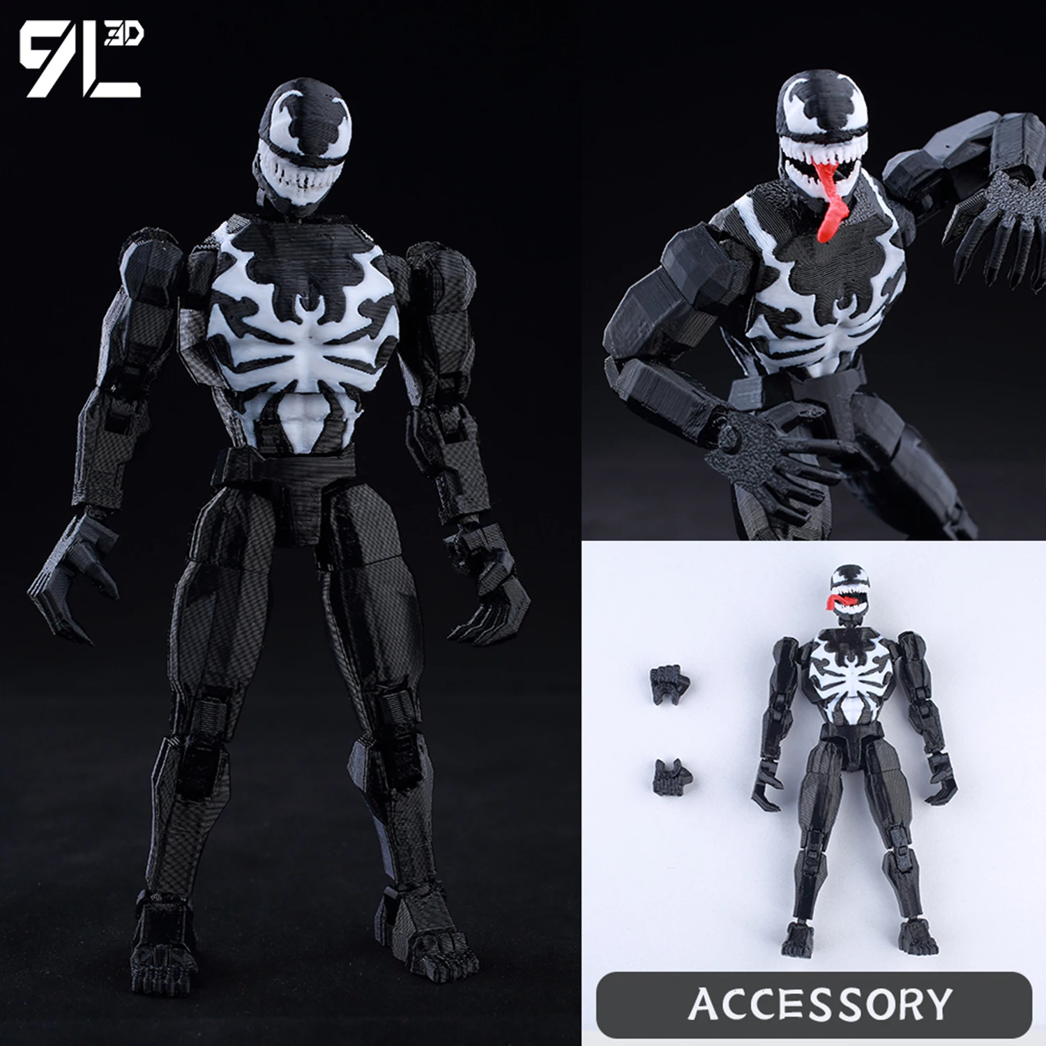 9L 3D ジャイアント究極のヴェノムスパイダーマン Lucky13 Dummy13