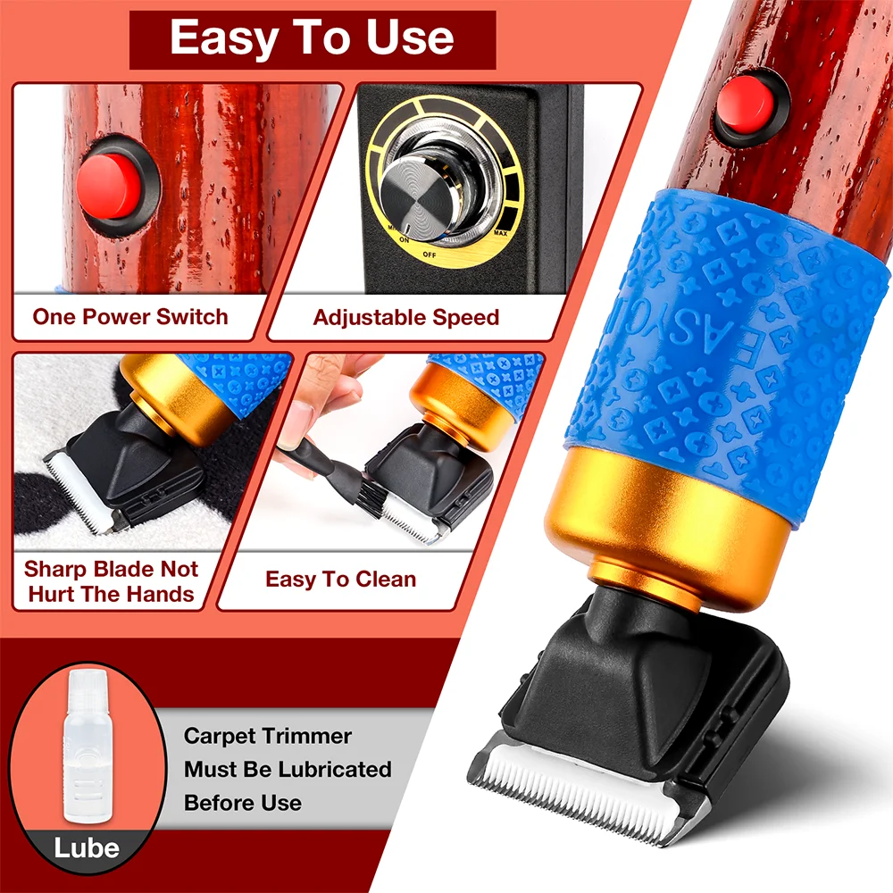 

Pet Hair Clipper Set, Tools 200W Electric Scissors, 110V-220V Carpet Trimmer, Animal Scissors, Tufted Electric Scissors