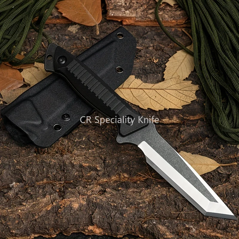 High Hardness Combat Fixed Blade Knife 8Cr13Mov Blade Nylon Glass Fiber Handles Safety Tactical Knife Adventure EDC Multitool